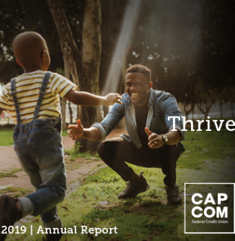 CAP COM's Annual Report cover for 2019